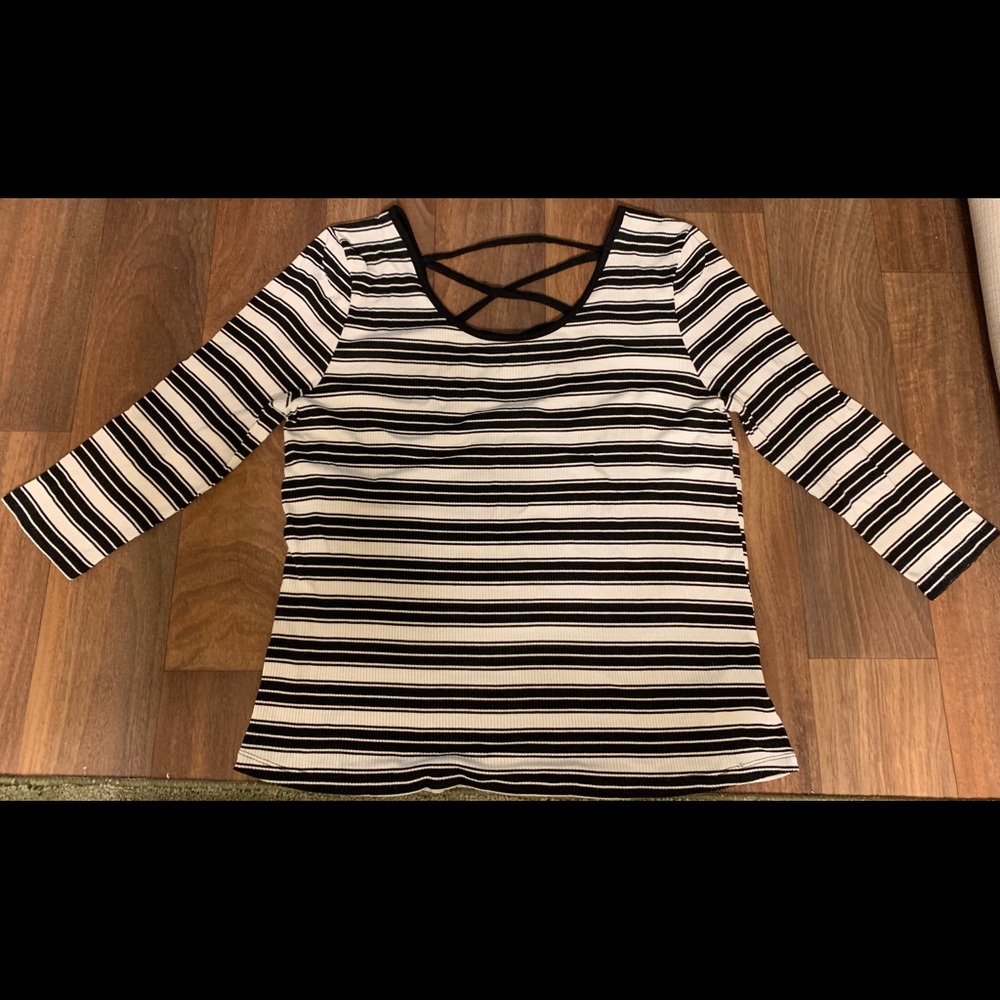 Forever 21 Striped Long Sleeve Top